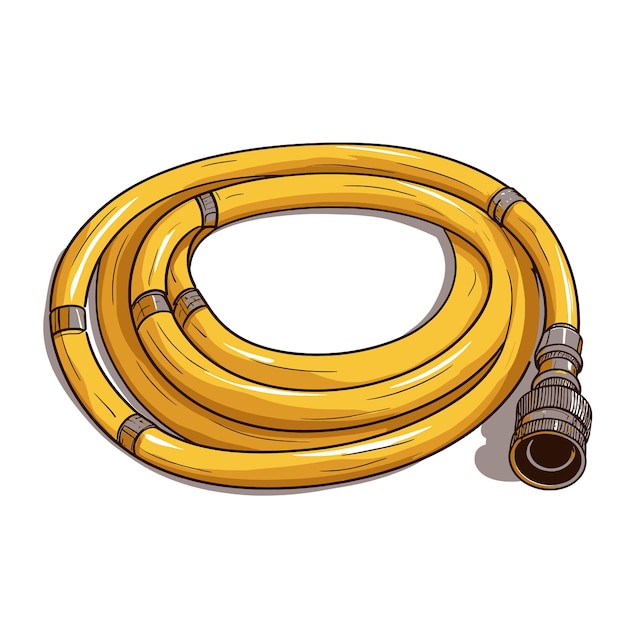 Hand drawn Hose cartoon vector illustration clipart white background