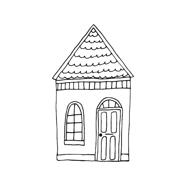 Hand drawn house illustration