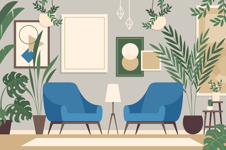 Vector 手描き観葉植物イラスト