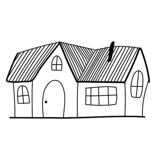 Hand drawn houses