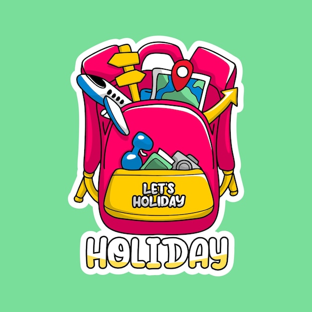 Hand Drawn Illustration Of Holiday