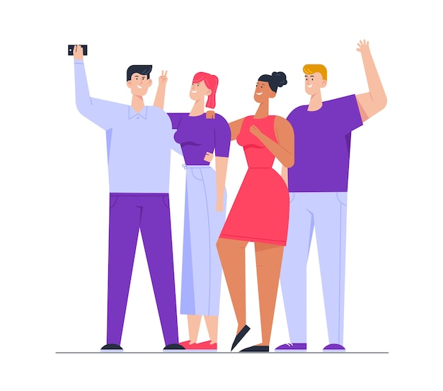 hand drawn illustration of people