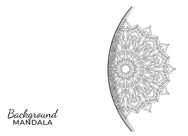 hand drawn indian ornament mandala on background style