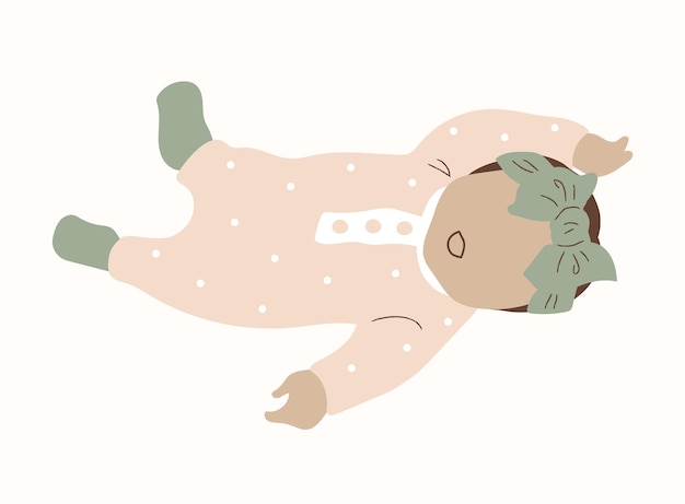 Illustrazione del bambino neonato disegnato a mano