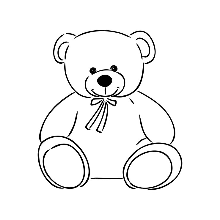 Premium Vector | Hand drawn isolated teddy bear doodle vector illustration