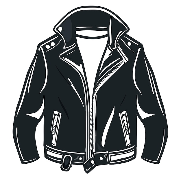 Vector hand drawn jacket outline illustration