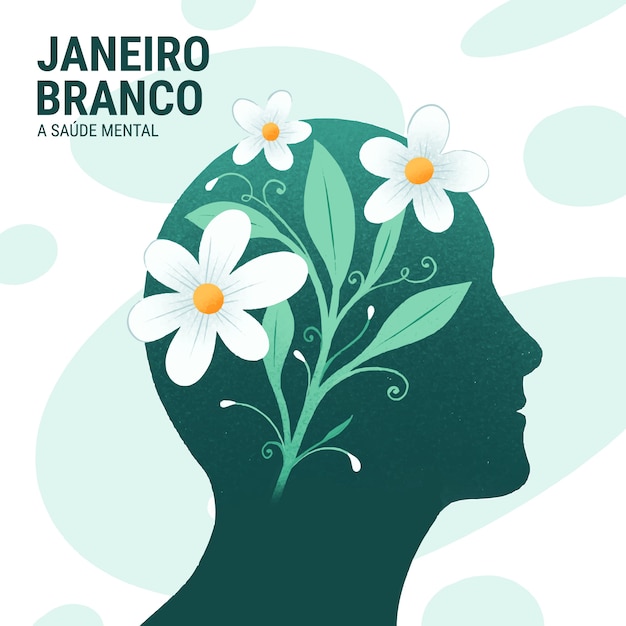 Vector hand drawn janeiro branco illustration