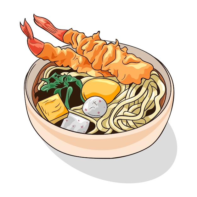 Hand drawn japan food illustration