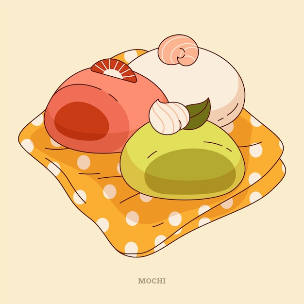 Hand drawn japan food illustration