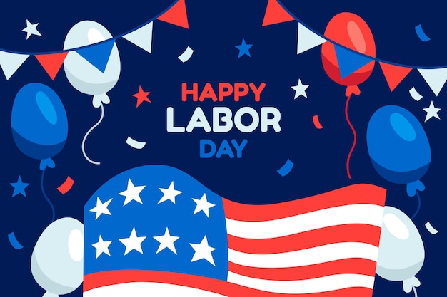 Vector hand drawn labor day background