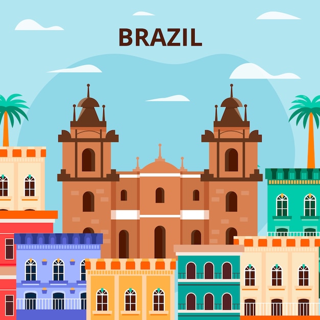 Vector hand drawn latin american illustration