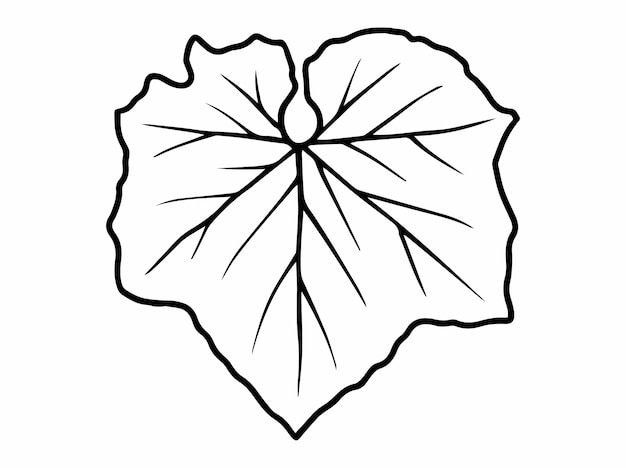 Иллюстрация ручной рисунки листьев