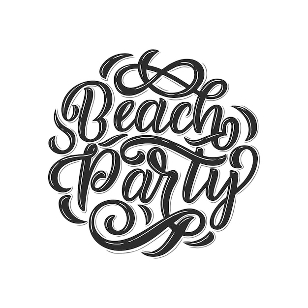 hand drawn lettering about Summer isolated on white