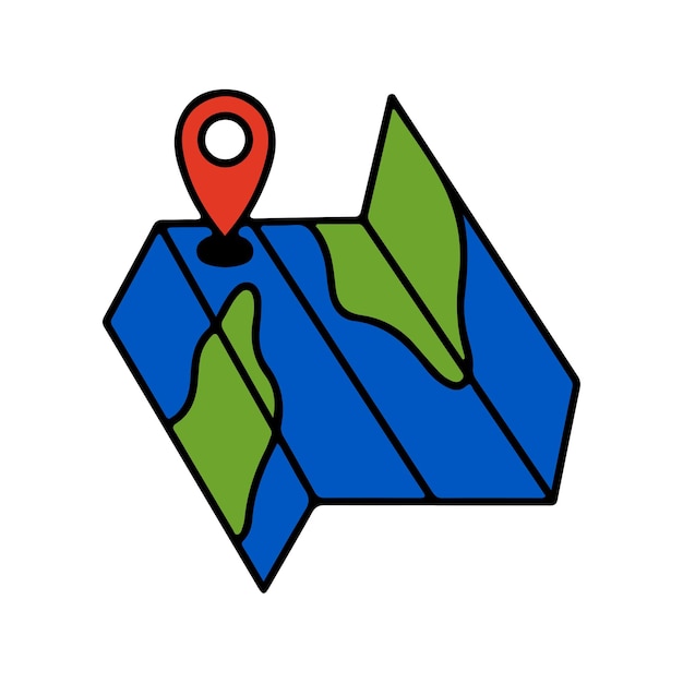 Hand drawn Location pin icon