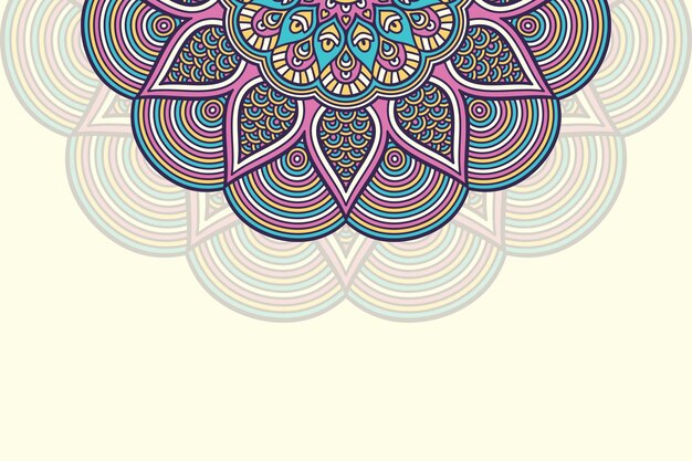 Hand drawn mandala background