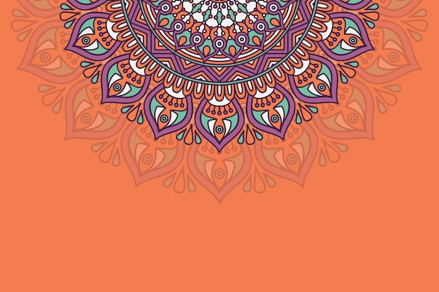 hand drawn mandala background