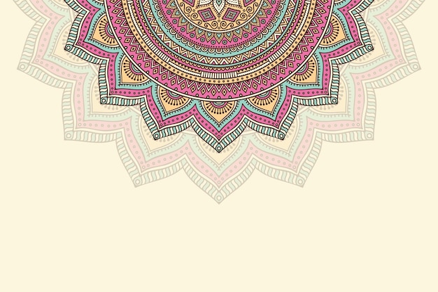 hand drawn mandala background