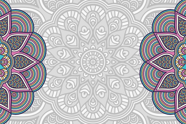 Hand drawn mandala background