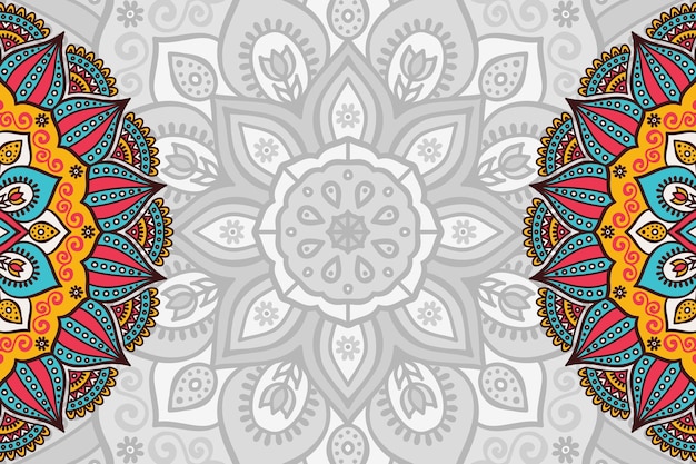 hand drawn mandala background