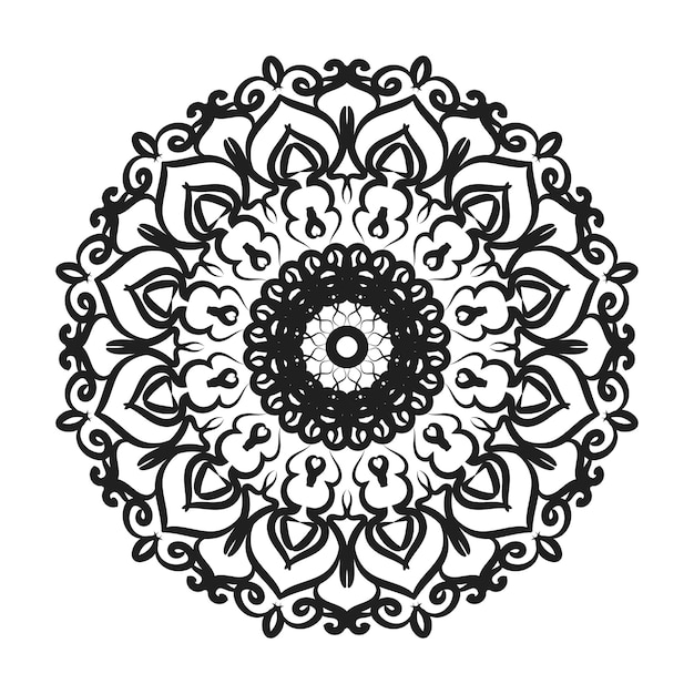 Decorazione mandala disegnata a mano in ornamento etnico orientale