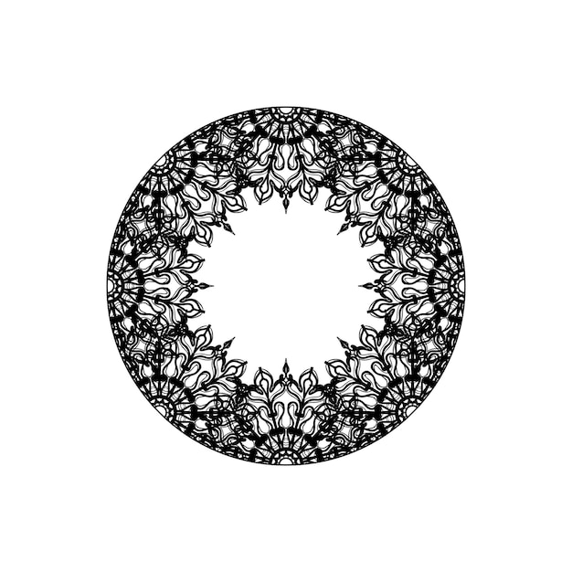 Vector hand drawn mandala decoration in ethnic oriental doodle ornament