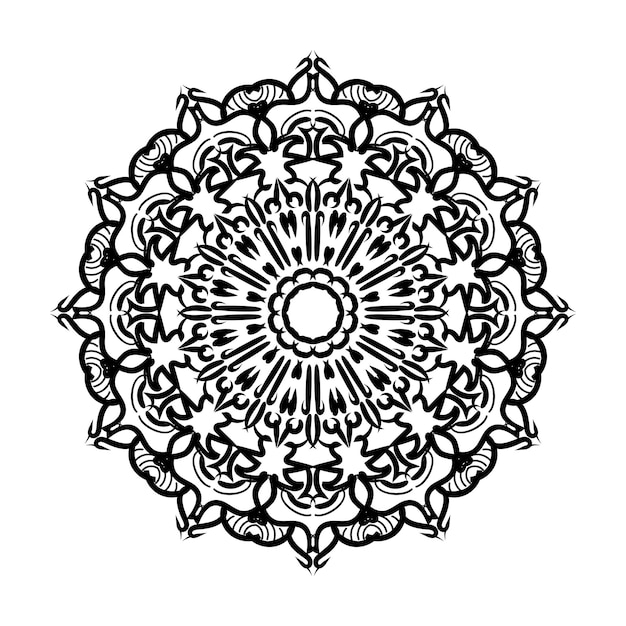 Hand drawn mandala decoration in ethnic oriental doodle ornament