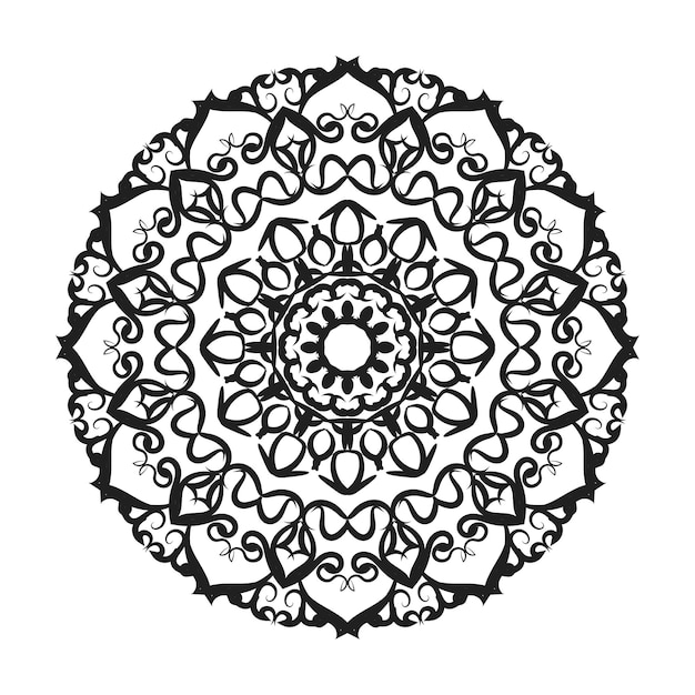 Hand drawn mandala decoration in ethnic oriental doodle ornament