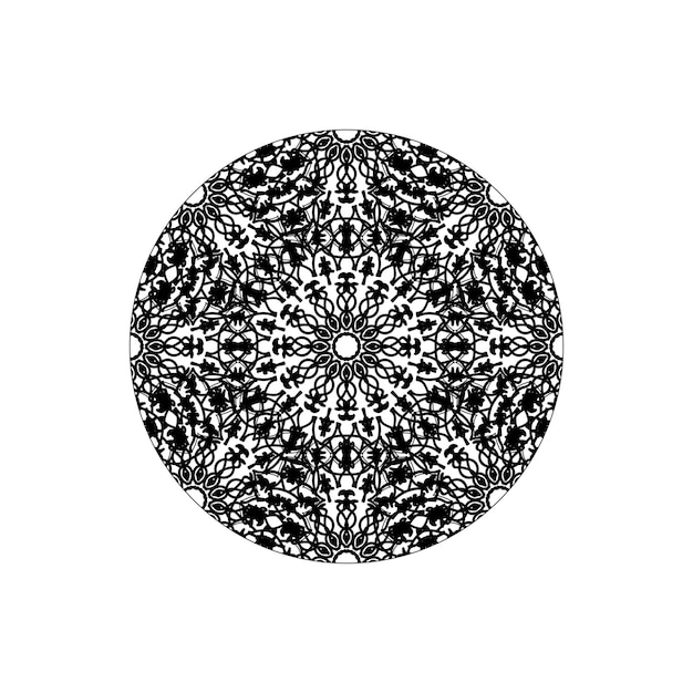 Hand drawn mandala decoration in ethnic oriental doodle ornament