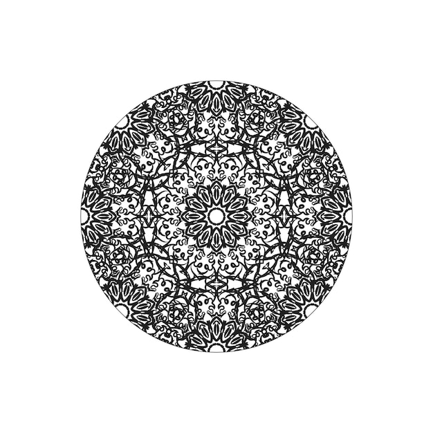 Hand drawn mandala decoration in ethnic oriental doodle ornament