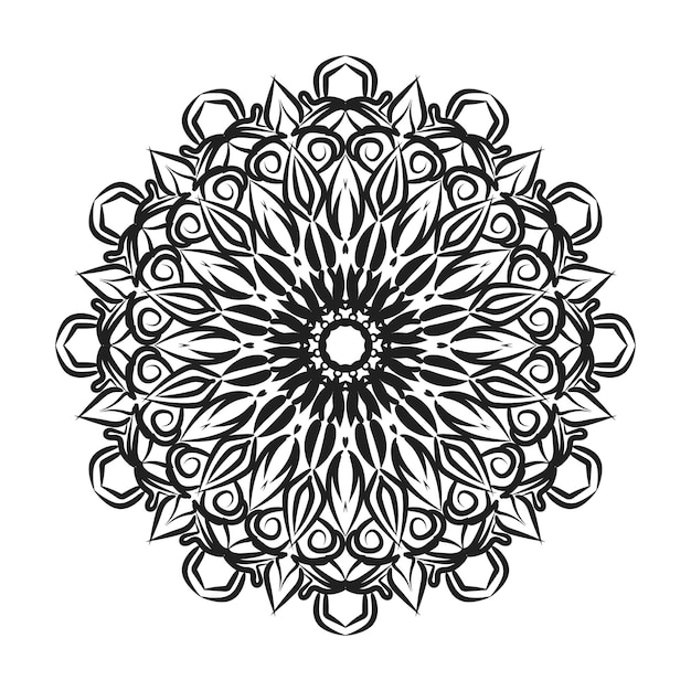 Hand drawn mandala decoration in ethnic oriental doodle ornament