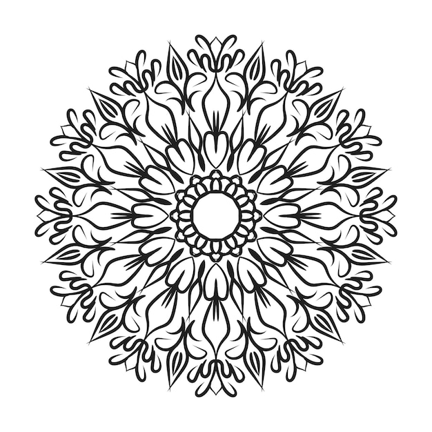 Hand drawn mandala decoration in ethnic oriental doodle ornament