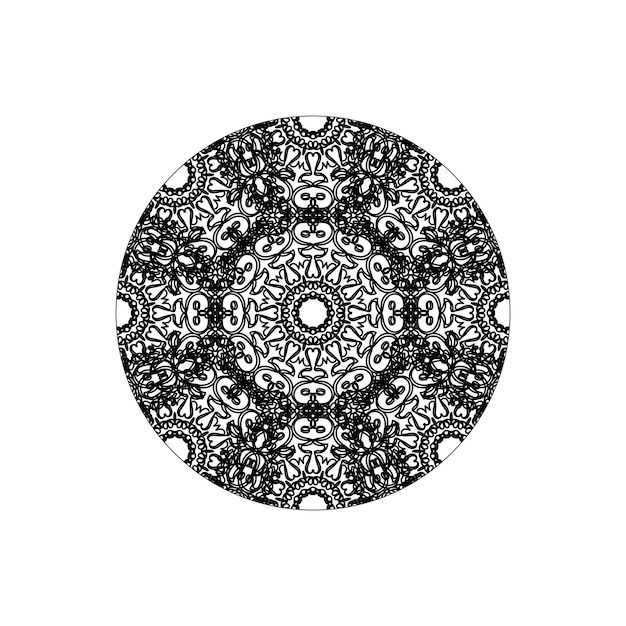 Hand drawn mandala decoration in ethnic oriental doodle ornament