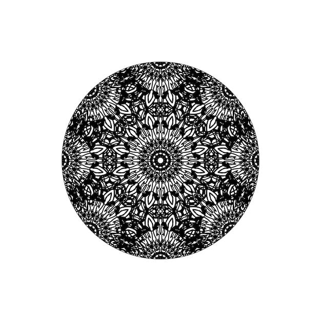 Hand drawn mandala decoration in ethnic oriental doodle ornament