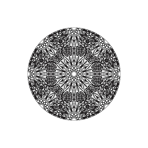 Hand drawn mandala decoration in ethnic oriental doodle ornament