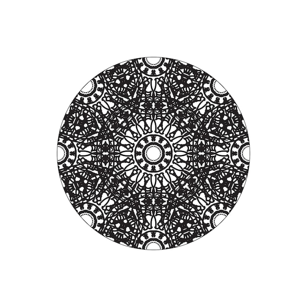 Hand drawn mandala decoration in ethnic oriental doodle ornament