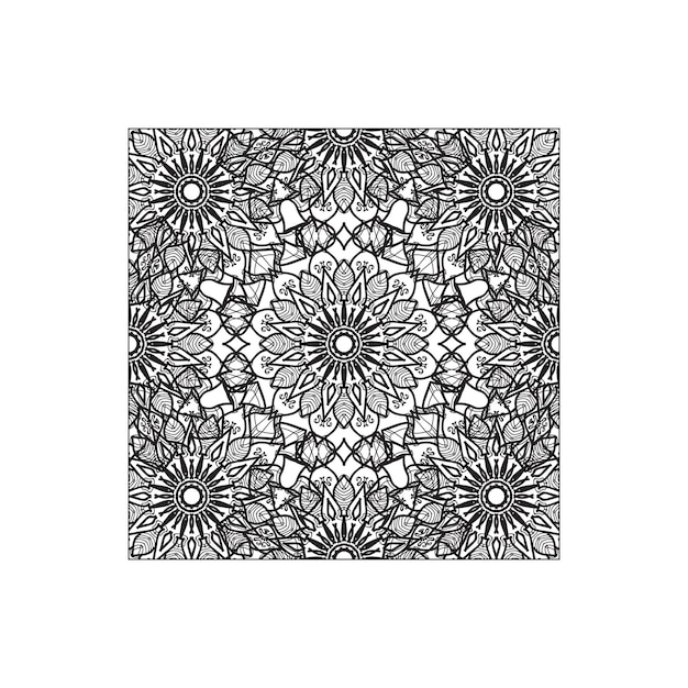 Hand drawn mandala decoration in ethnic oriental doodle ornament