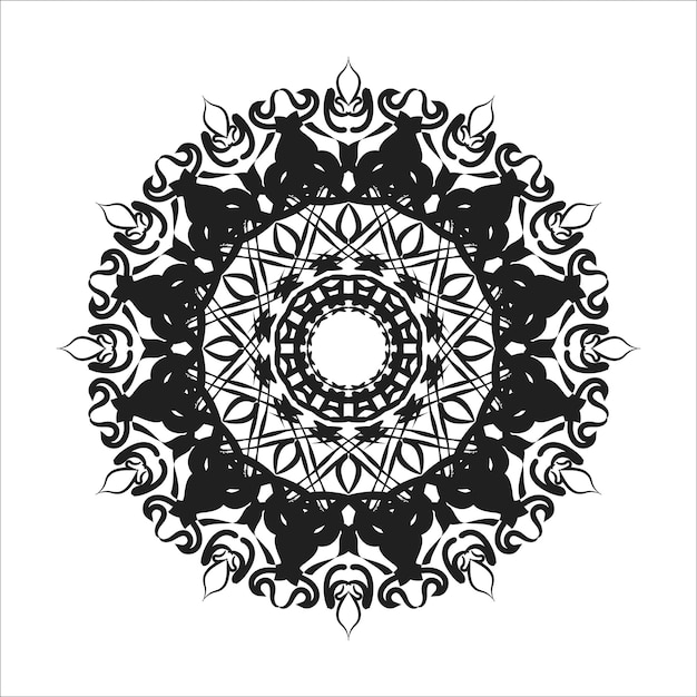 Hand drawn mandala decoration in ethnic oriental doodle ornament