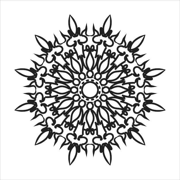 Hand drawn mandala decoration in ethnic oriental doodle ornament