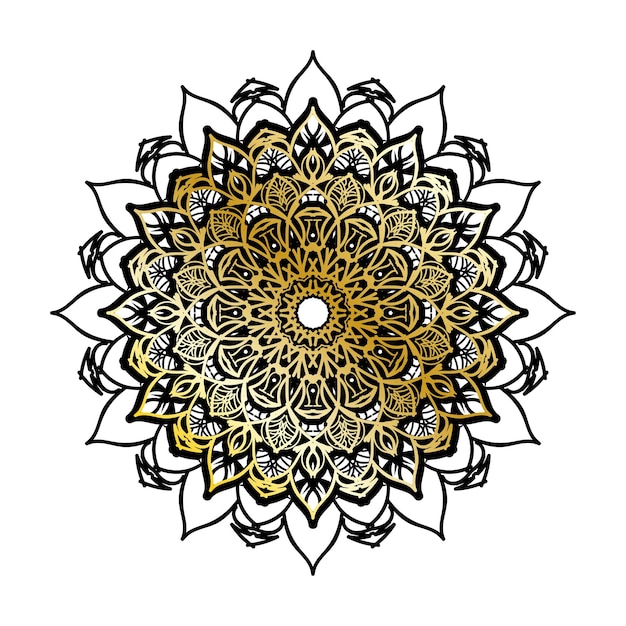 Hand drawn mandala decoration in ethnic oriental doodle ornament