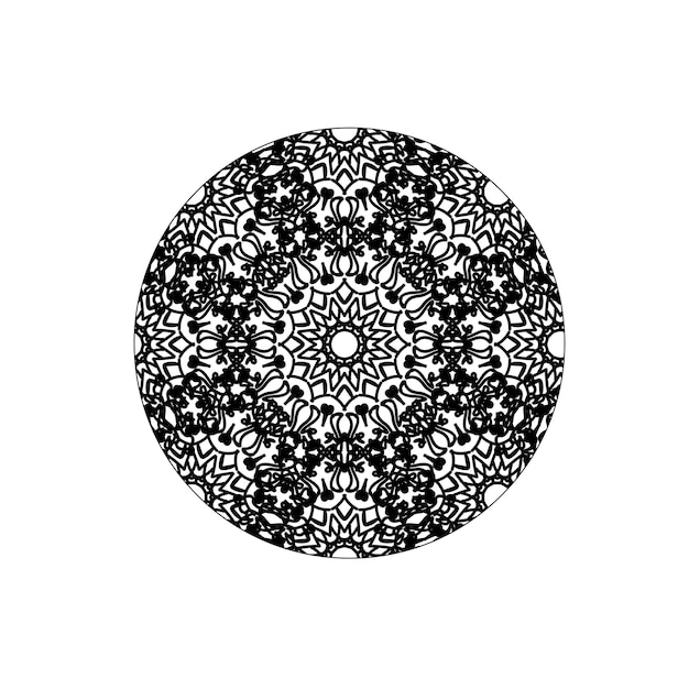 Hand drawn mandala decoration in ethnic oriental doodle ornament