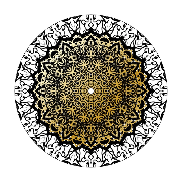 Hand drawn mandala decoration in ethnic oriental doodle ornament