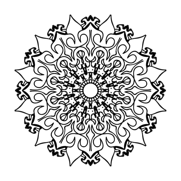 Hand drawn mandala. decoration in ethnic oriental  doodle ornament.