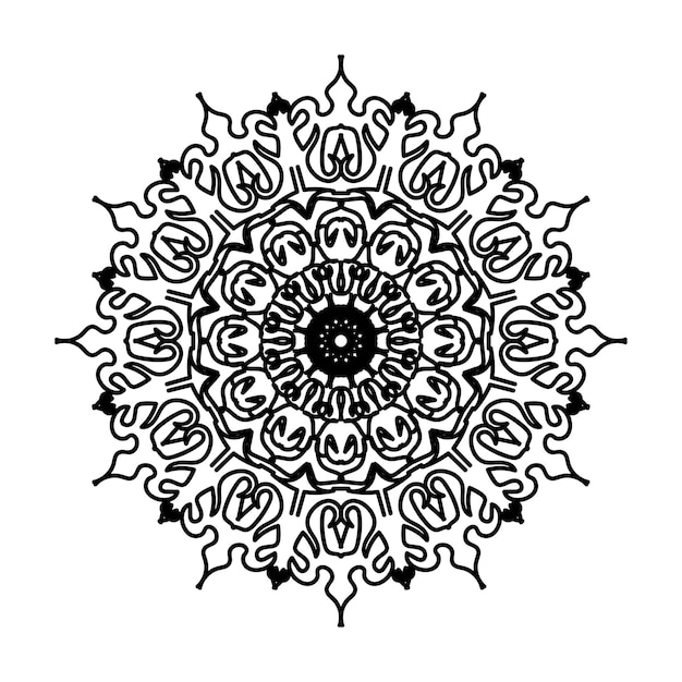 Hand drawn mandala decoration in ethnic oriental doodle ornament