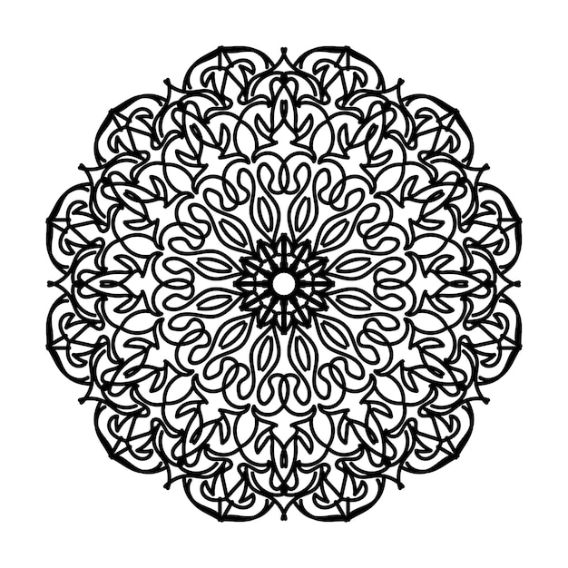 Hand drawn mandala decoration in ethnic oriental doodle ornament