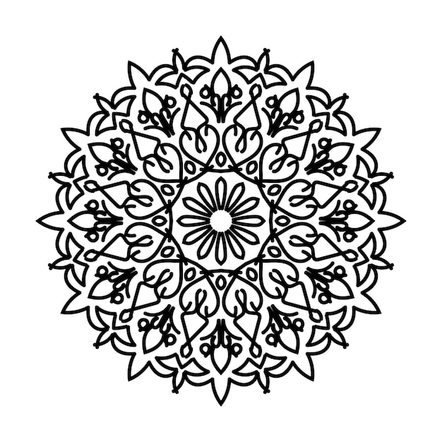 エスニックオリエンタル落書き飾りの手描き曼荼羅装飾