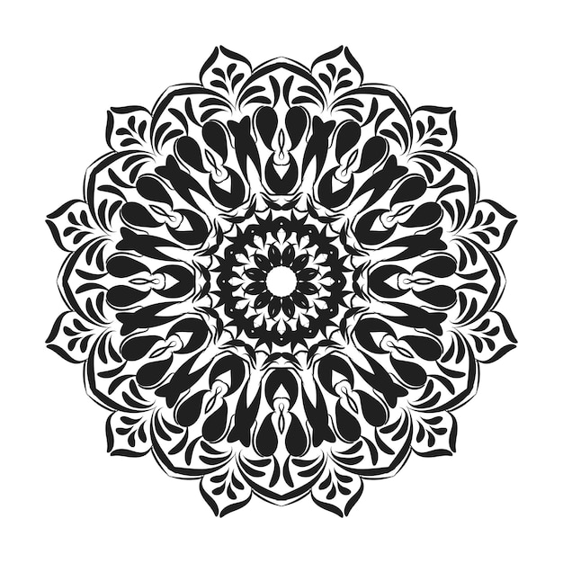 Hand drawn mandala decoration in ethnic oriental doodle ornament