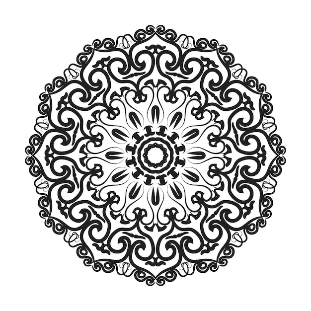 Decorazione mandala disegnata a mano in ornamento etnico orientale