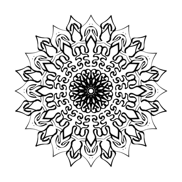 エスニックオリエンタル落書き飾りの手描き曼荼羅装飾