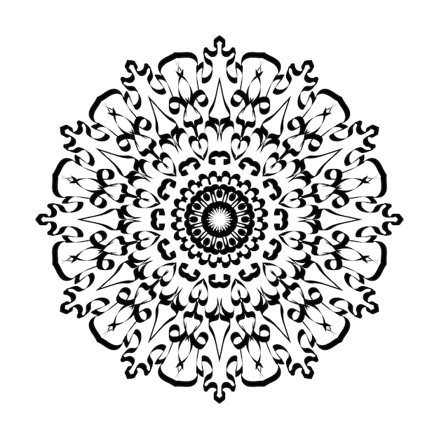 Decorazione mandala disegnata a mano in ornamento etnico orientale