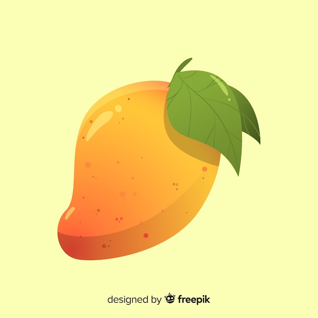 Hand drawn mango background